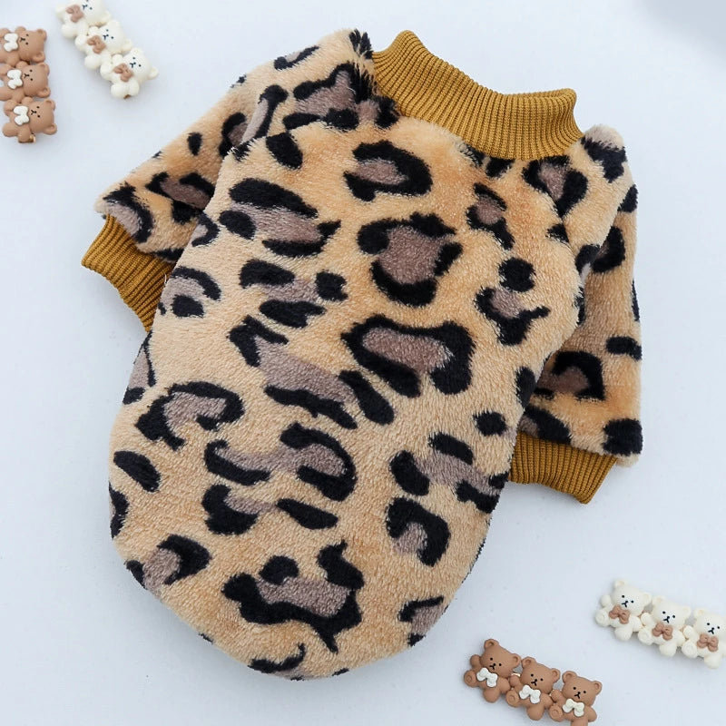 Lovely Leopard Print Pet Sweatshirt