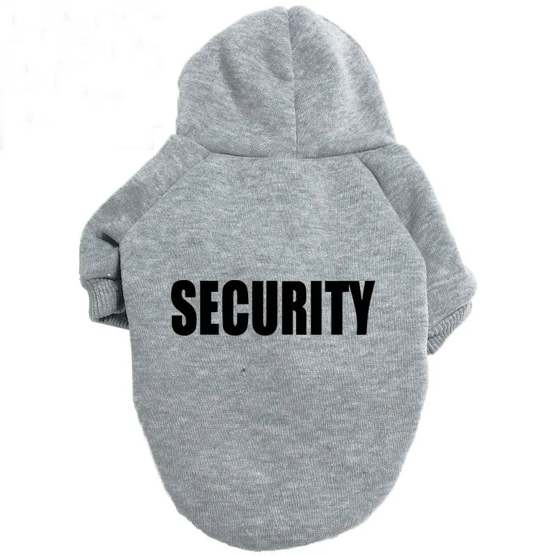 “Security” Dog Hoodie – Streetwear Style for Small to XXL Dogs