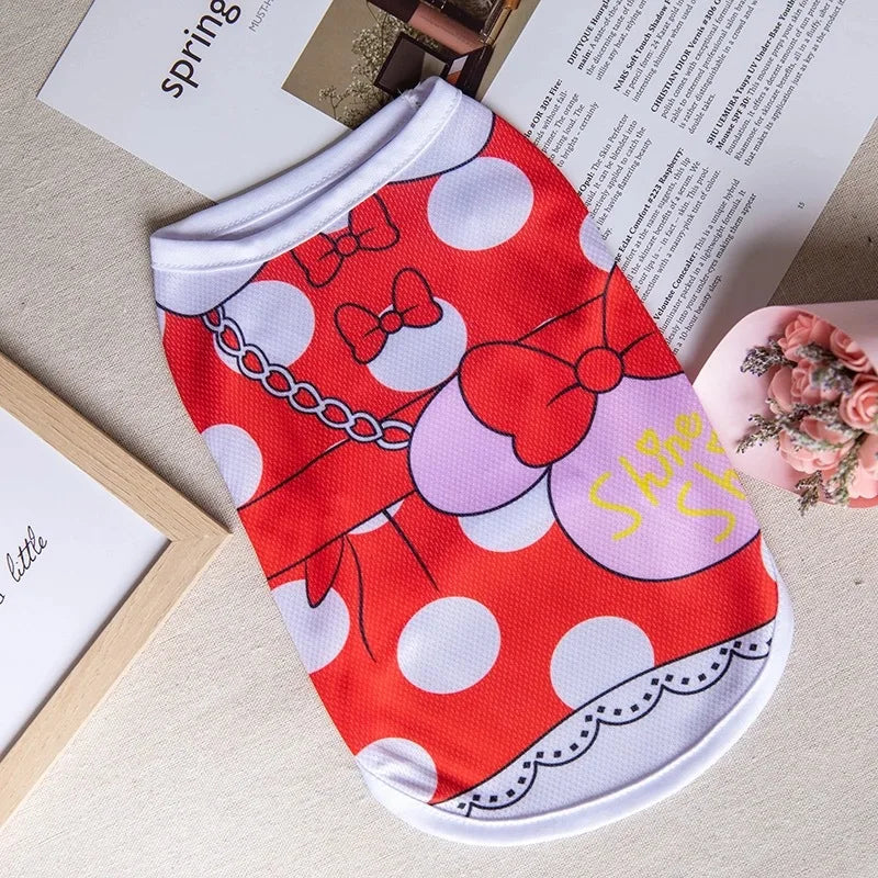 Cartoon Style Cat Vest – Cute Summer Outfits for Cats