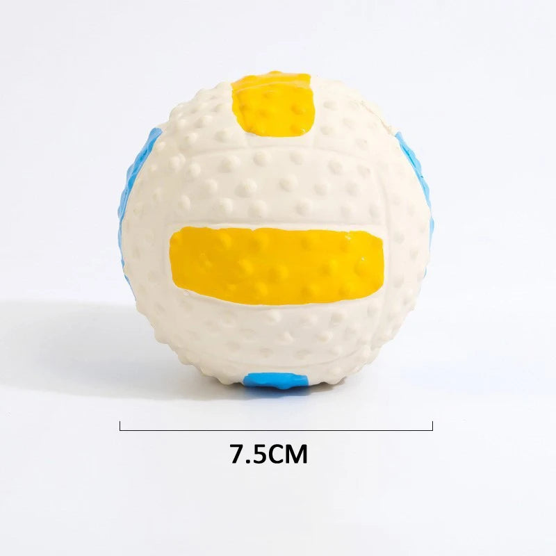 Pet Dog Toys – Latex Squeaky Sports Balls