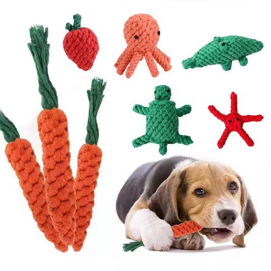 Rope Chew Toys – Assorted Shapes for Small Dogs