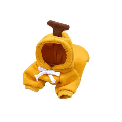 Adorable Winter Pet Hoodie – Fruit & Animal Cosplay