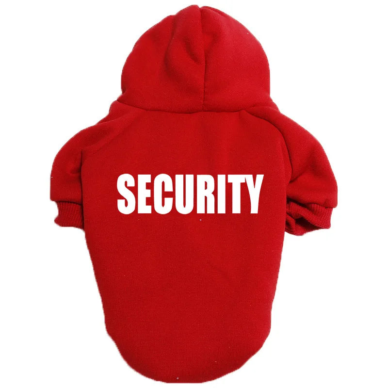 “Security” Dog Hoodie – Streetwear Style for Small to XXL Dogs