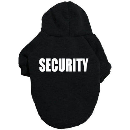 “Security” Dog Hoodie – Streetwear Style for Small to XXL Dogs
