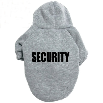 “Security” Dog Hoodie – Streetwear Style for Small to XXL Dogs