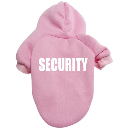 “Security” Dog Hoodie – Streetwear Style for Small to XXL Dogs