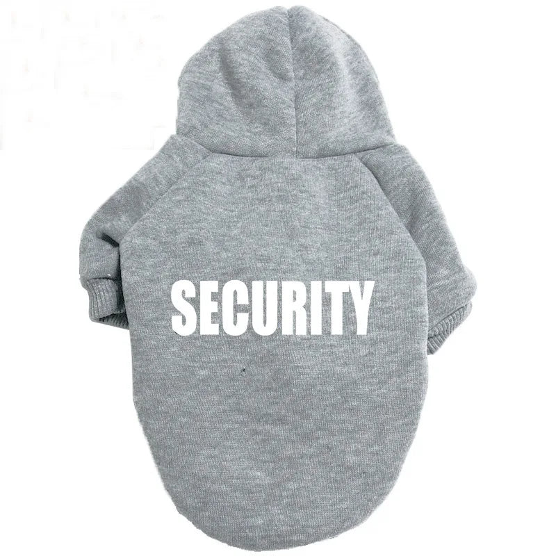 “Security” Dog Hoodie – Streetwear Style for Small to XXL Dogs