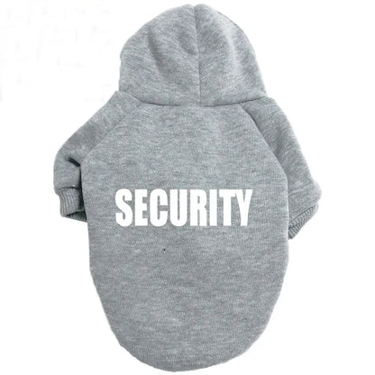 “Security” Dog Hoodie – Streetwear Style for Small to XXL Dogs