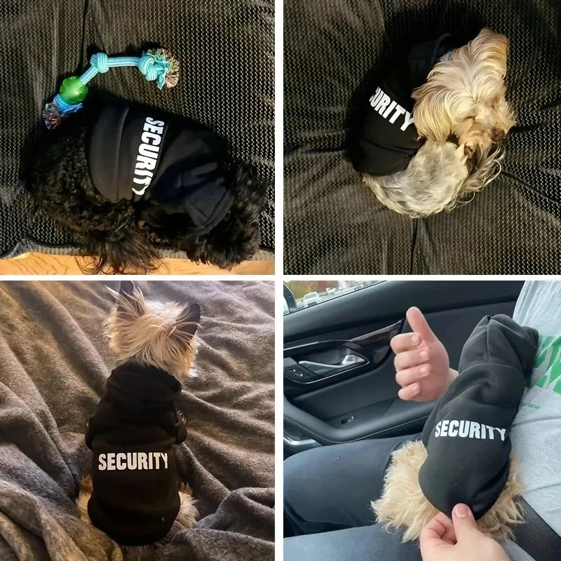 “Security” Dog Hoodie – Streetwear Style for Small to XXL Dogs