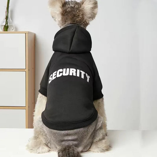 “Security” Dog Hoodie – Streetwear Style for Small to XXL Dogs