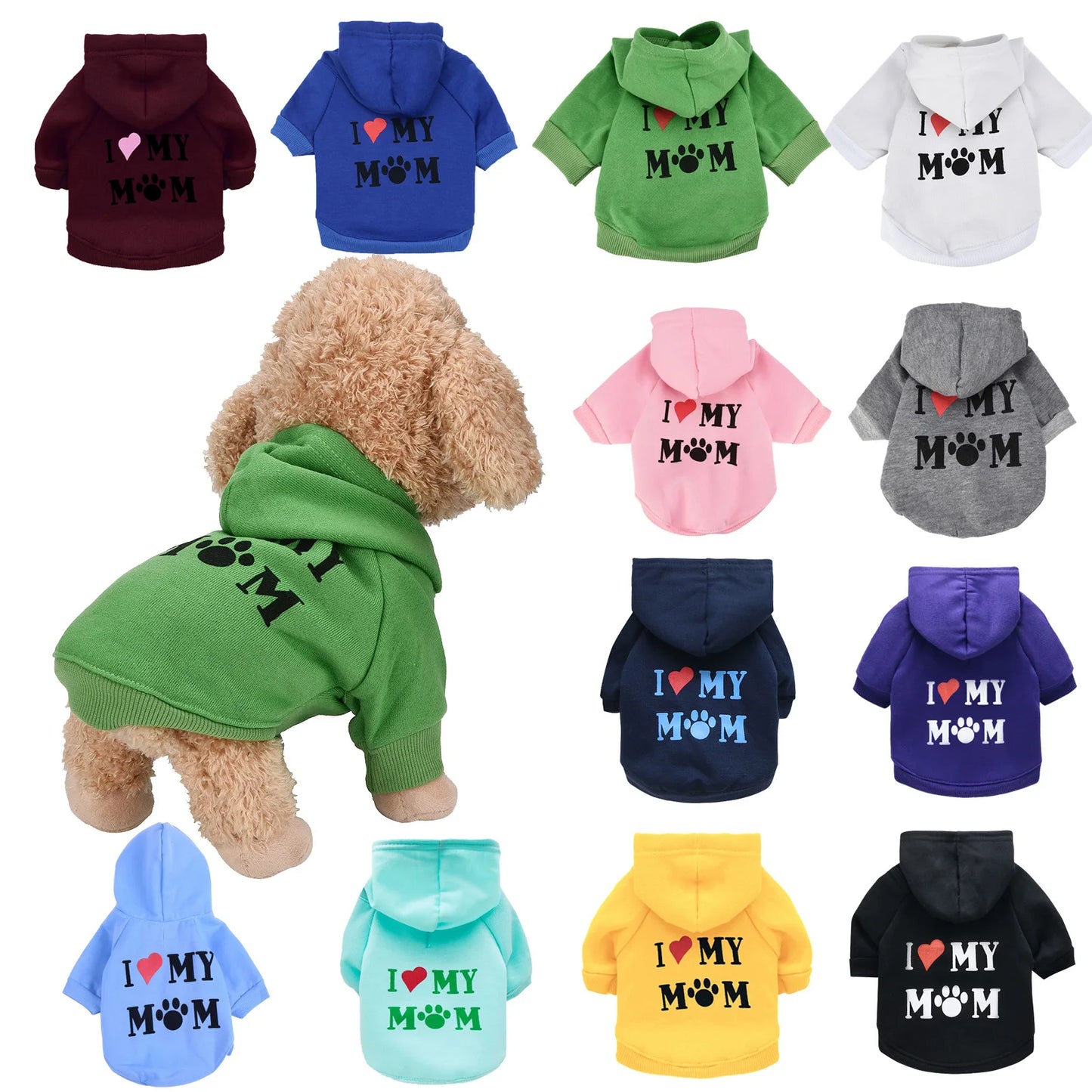 Stylish Cat Hoodie – Warm Cotton Blend Sweater for Cats