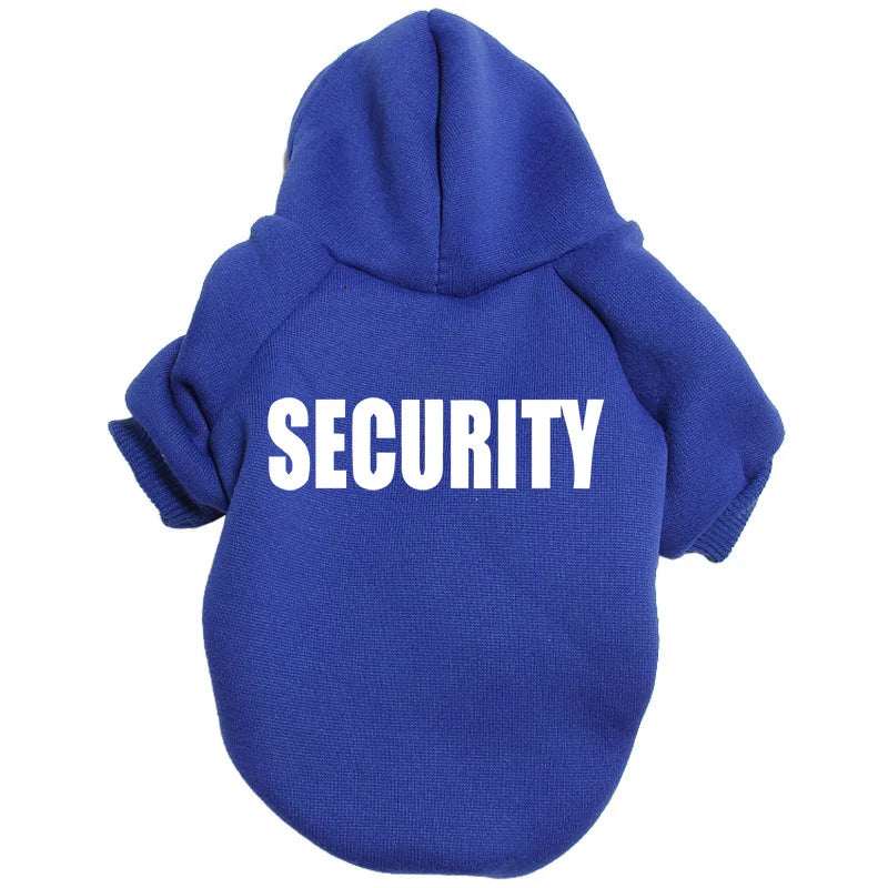 “Security” Dog Hoodie – Streetwear Style for Small to XXL Dogs