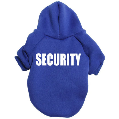 “Security” Dog Hoodie – Streetwear Style for Small to XXL Dogs