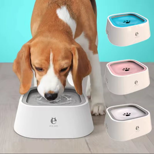 Anti-Spill Smart Flow Pet Water Bowl – Slow Drinking Design (1-1.5L)